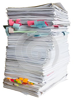 Stack of waste paper