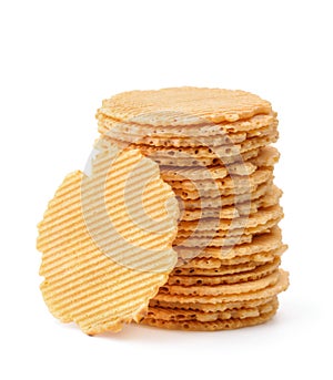 Stack of wheat crispbreads