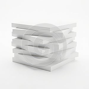 Stack of white panels