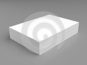 Stack of white paper