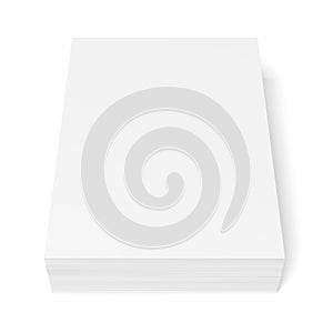 Stack of white paper