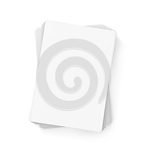 Stack white paper