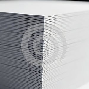 Stack of White Paper Sheets
