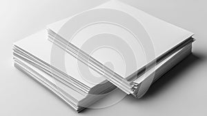 Stack of White Paper Sheets Generative AI