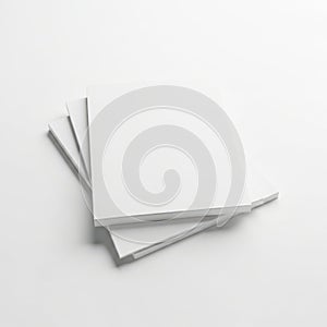 Stack of white paper sheets