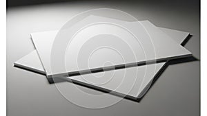 Stack of white paper sheets