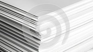 A stack of white paper sheets.