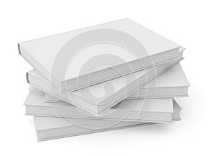 Stack of white paper sheets ready for use