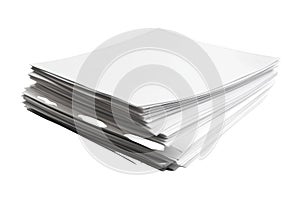 Stack Of White Papers And Documents For Office Paperwork Concept