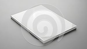 A stack of white papers isolated
