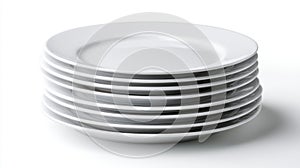 Stack of White Plates