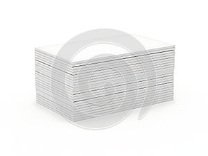 Stack of white printer paper on a clean surface