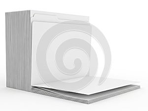 Stack of white printer paper