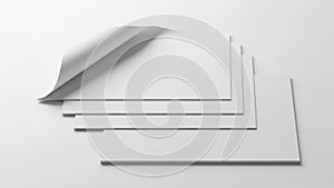 Stack of white printer paper