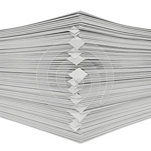 Stack of white printer paper