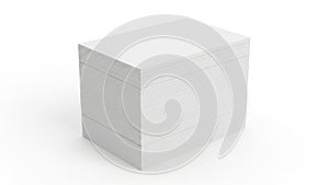 Stack of white printer paper