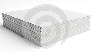 Stack of white printer paper