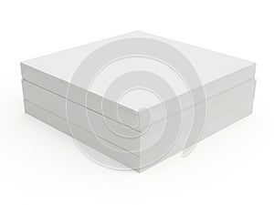 Stack of white printer paper in neat piles