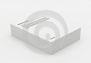 Stack of white printer paper