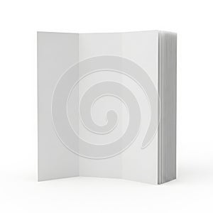 Stack of white printer paper ready for use