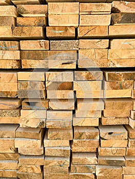 Stack of wooden bars background