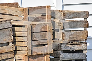 Stack of Wooden Crates