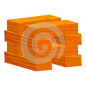 Stack of wooden planks forming a solid foundation