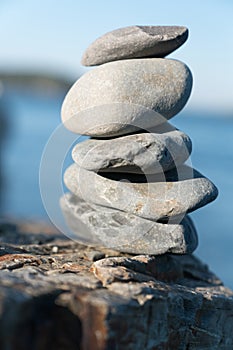 Stack of zen rocks, cairn