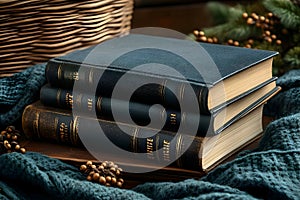 Stack of Antique Books