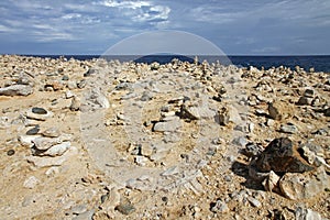 Stacked artistically rocks