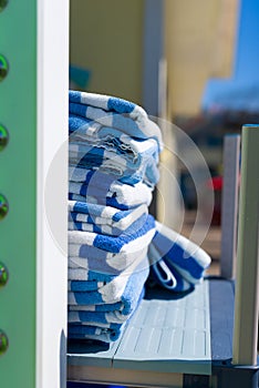 Stacked Beach Towels