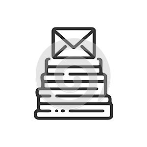 Email Message on Stack of Papers, Document Management System