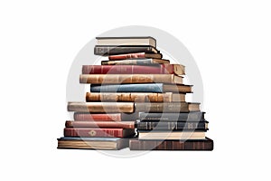 Stacked Books Literary Delight. Generative AI