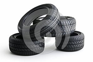 Stacked Car Tires