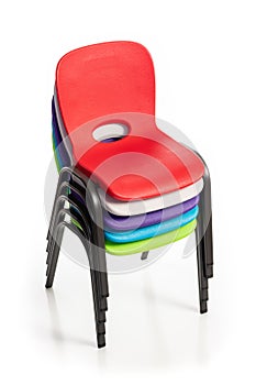 Stacked Chairs for Children