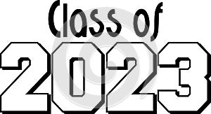 Stacked Class of 2023 Bold Graphic