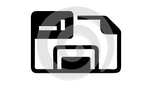 Stacked Document File Icon Illustration, vector design Generative AI