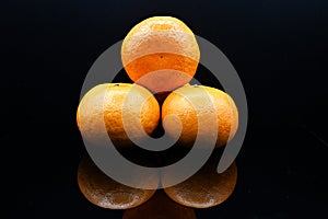 stacked fresh oranges