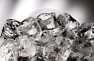 Stacked ice cubes photo
