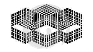 Stacked Isometric Cubes Ã¢â¬' Data, Structure, Building Blocks, 3D, vector design Generative AI
