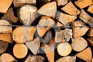 Stacked Logs - Renewable resource
