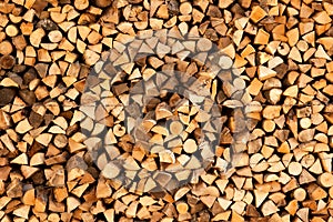 Stacked Logs - Renewable resource