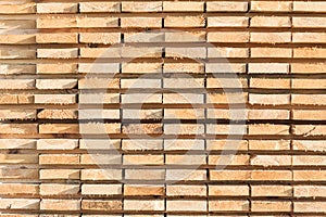 Stacked lumber background