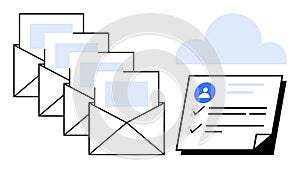 Email Communication with Cloud Storage and Document Management Integration