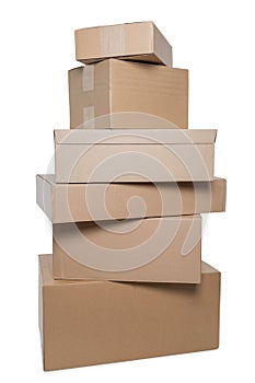 Stacked parcels