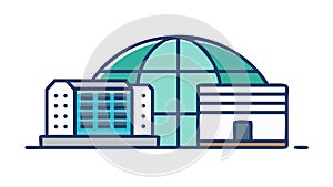 Stacked Servers, Data Storage Rack, vector design Generative AI