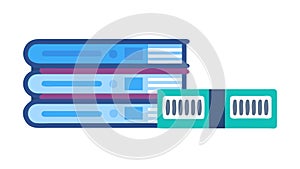 Stacked Servers Digital Infrastructure Icon, vector design Generative AI