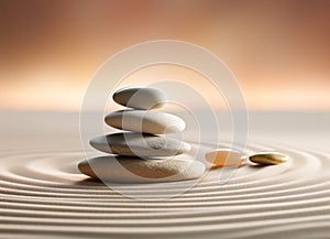 Stacked smooth zen stones. Sea pebble. Balancing pebbles.