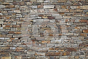 Stacked stone wall background