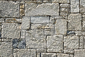 Stacked stone wall background horizontal